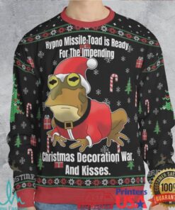 Hypno Missile Toad Ugly Christmas Sweatshirt