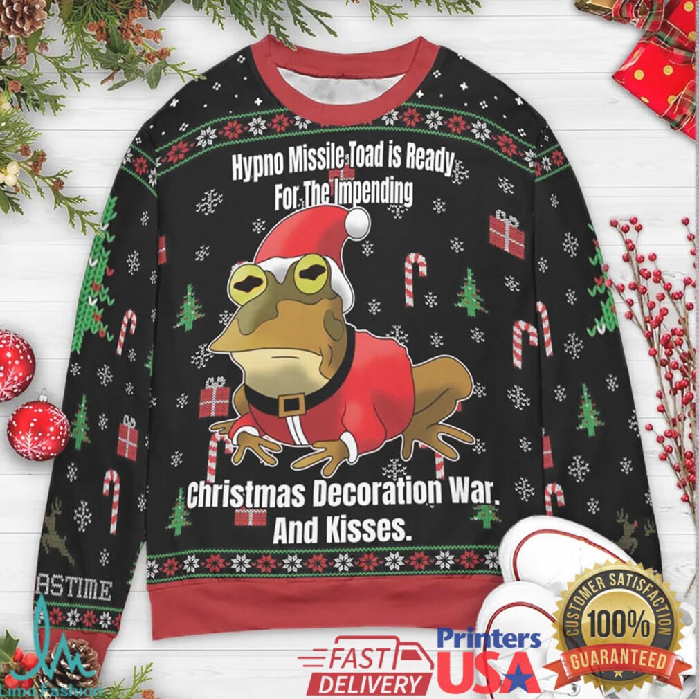 Hypno Missile Toad Ugly Christmas Sweatshirt Hypno Missile Toad Ugly Christmas Sweatshirt