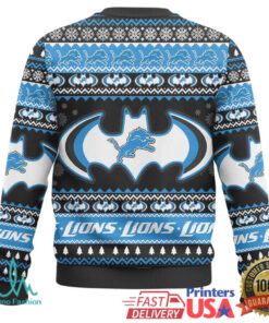 I Am A Lion Detroit Lions Batman Fan Ugly Sweater