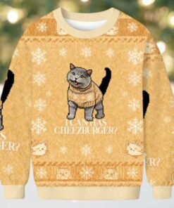 I Can Has Cheezburger Christmas Ugly Sweatshirt