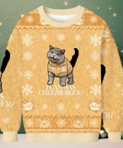 I Can Has Cheezburger Christmas Ugly Sweatshirt
