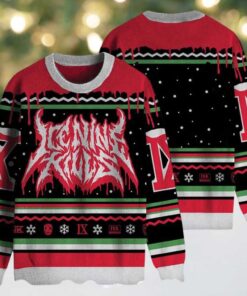 Ice Nine Kills Big Logo Horrorday Knitted Ugly Christmas Sweater