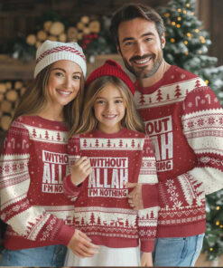 Islam Muslim Ugly Christmas Sweater Without Allah I’m Nothing