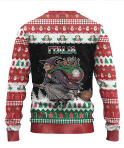 Italy Christmas Ugly Christmas Sweater La Befana Buon Natale, hoodie, sweater, long sleeve and tank top Italy Christmas Ugly Christmas Sweater La Befana Buon Natale