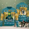 Jacksonville Jaguars Grinch With Ball NFL Ugly Christmas Sweaters Jacksonville Jaguars Grinch With Ball NFL Ugly Christmas Sweaters