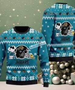 Jacksonville Jaguars Snoopy And Woodstock Ugly Xmas Sweater Party Blue Jacksonville Jaguars Snoopy And Woodstock Ugly Xmas Sweater Party Blue