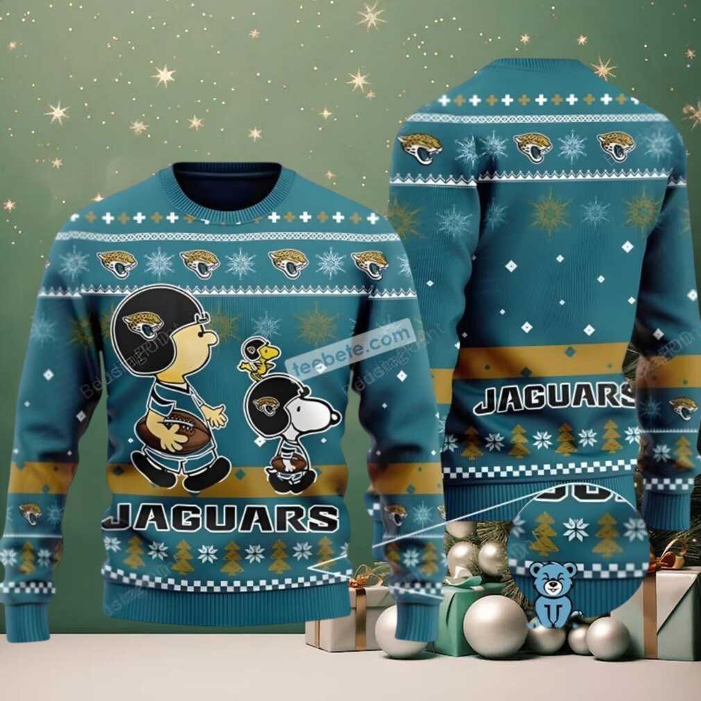 Jacksonville Jaguars Snoopy Charlie Brown Ugly Christmas Sweater Mens Green Jacksonville Jaguars Snoopy Charlie Brown Ugly Christmas Sweater Mens Green