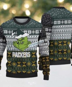 Jacksonville Jaguars The Grinch Face Ugly Xmas Sweater Green Womens