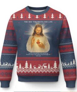 Jesus Christian Xmas Ugly Christmas Sweater Cross Bible Verse Inspirational Jesus Christian Xmas Ugly Christmas Sweater Cross Bible Verse Inspirational