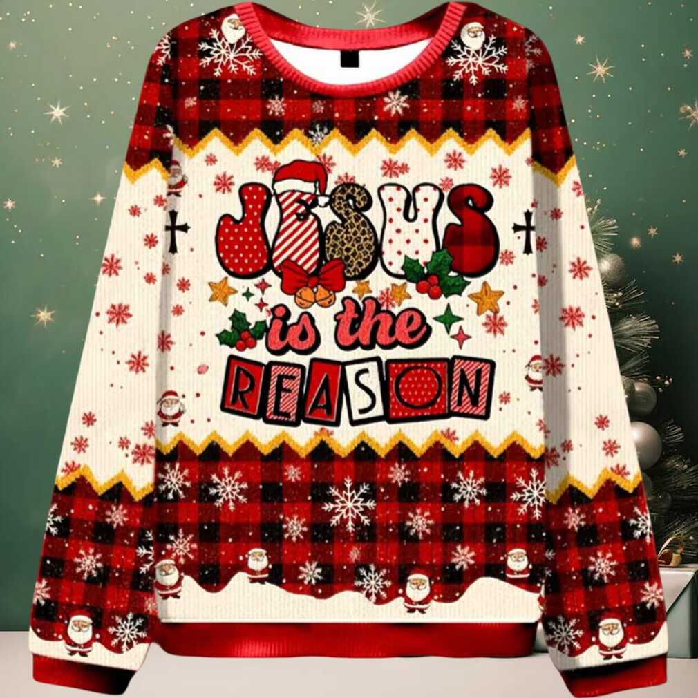 Jesus Is The Reason Ugly Christmas Sweater Jesus Is The Reason Ugly Christmas Sweater