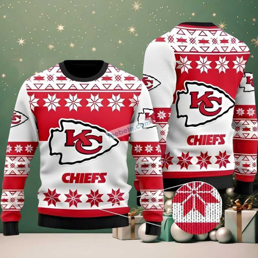 Kansas City Chiefs Fan Gift Ugly Xmas Sweater Red Kansas City Chiefs Fan Gift Ugly Xmas Sweater Red