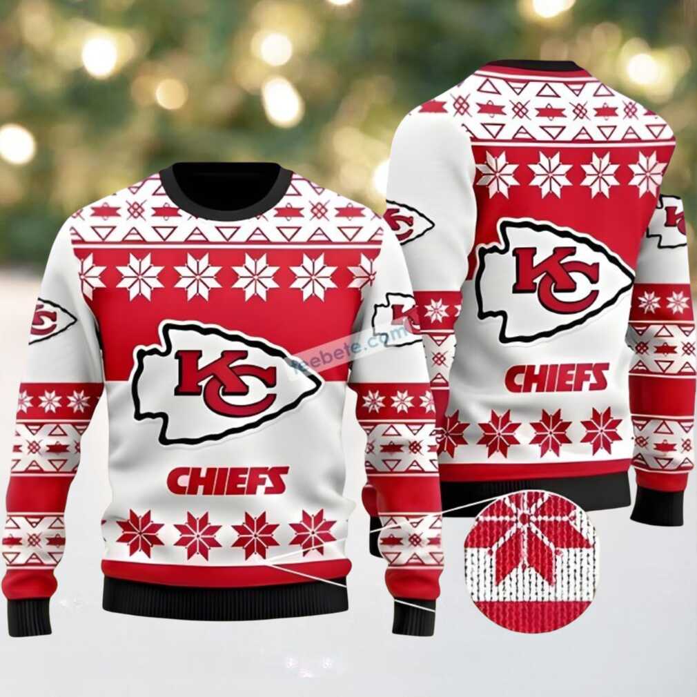 Kansas City Chiefs Fan Gift Ugly Xmas Sweater Red Kansas City Chiefs Fan Gift Ugly Xmas Sweater Red