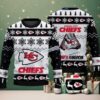 Kansas City Chiefs Merry Grinchmas Ugly Cardigan Christmas Red