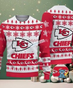 Kansas City Chiefs Merry Christmas Ugly Sweaters For Couples Red Kansas City Chiefs Merry Christmas Ugly Sweaters For Couples Red