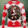 Las Vegas Raiders Skull Wearing Santa Hat Couples Ugly Christmas Sweaters Black White Las Vegas Raiders Skull Wearing Santa Hat Couples Ugly Christmas Sweaters Black White