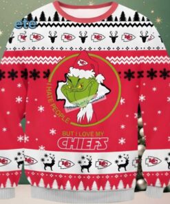 Kansas City Chiefs The Grinch Love Funny Ugly Xmas Sweaters Red Kansas City Chiefs The Grinch Love Funny Ugly Xmas Sweaters Red