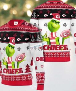 Kansas City Chiefs The Grinch With Ugly Xmas Sweater Party Red
