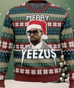 Kanye West Funny Merry Yeezus Ugly Christmas Sweater