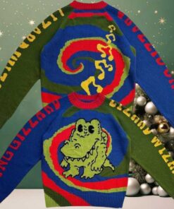 King Gizzard And The Lizard Wizard The Funny Crocodile Knitted Ugly Christmas Sweater