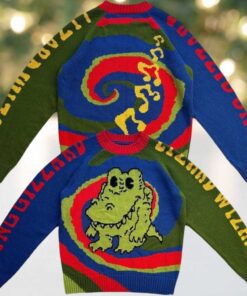 King Gizzard And The Lizard Wizard The Funny Crocodile Knitted Ugly Christmas Sweater