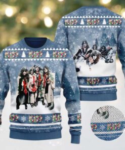 Kiss Band Funny Holiday Style Posing Merry Ugly Christmas Sweater Gift For Fans 2025