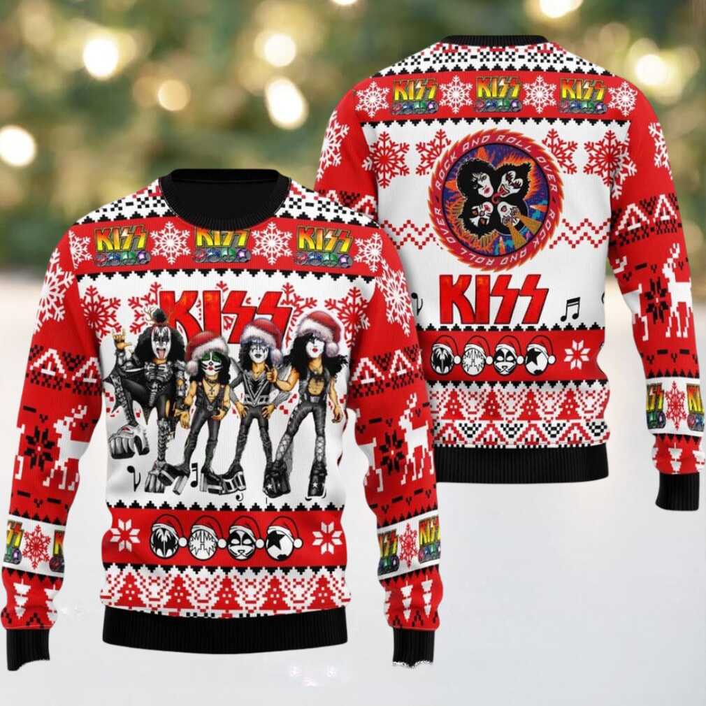 Kiss Funny Big Head Xmas Holiday Style Gift For Rock Music Fans Ugly Christmas Sweater Kiss Funny Big Head Xmas Holiday Style Gift For Rock Music Fans Ugly Christmas Sweater