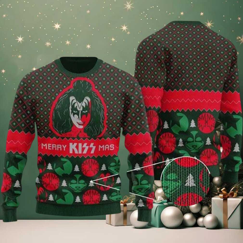 Kiss Gene Simmons Merry Kiss Mas Knitted Christmas Ugly Sweater Kiss Gene Simmons Merry Kiss Mas Knitted Christmas Ugly Sweater