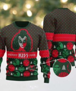 Kiss Gene Simmons Merry Kiss Mas Knitted Christmas Ugly Sweater