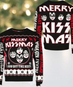 Kiss Merry Kiss Mas You Got The Best Holiday Style Ugly Christmas Sweater