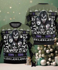 Kiss Rock And Roll Ugly Christmas Sweater