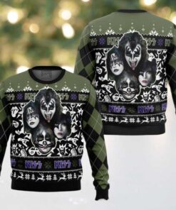 Kiss Rock And Roll Ugly Christmas Sweater