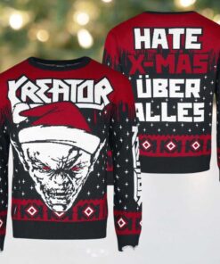 Kreator Hate Xmas Uber Alles Bravado Holiday Christmas Sweater Jumper
