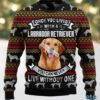 Golden Retriever Dog Face Claus Hat Ugly Sweaters For Couples Red Golden Retriever Dog Face Claus Hat Ugly Sweaters For Couples Red