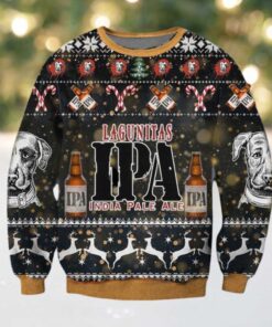 Lagunitas IPA Beer Ugly Christmas Sweater 2025