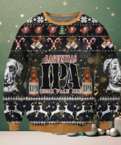 Lagunitas IPA Beer Ugly Christmas Sweater 2025