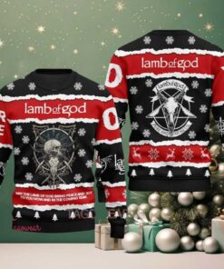 Lamb Of God May The Lamb Of God Bring Peace And Joy To You Now And In The Coming Year Ugly Christmas Sweater