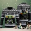 Las Vegas Raiders Snoopy Ugly Xmas Sweater Party Grey Black