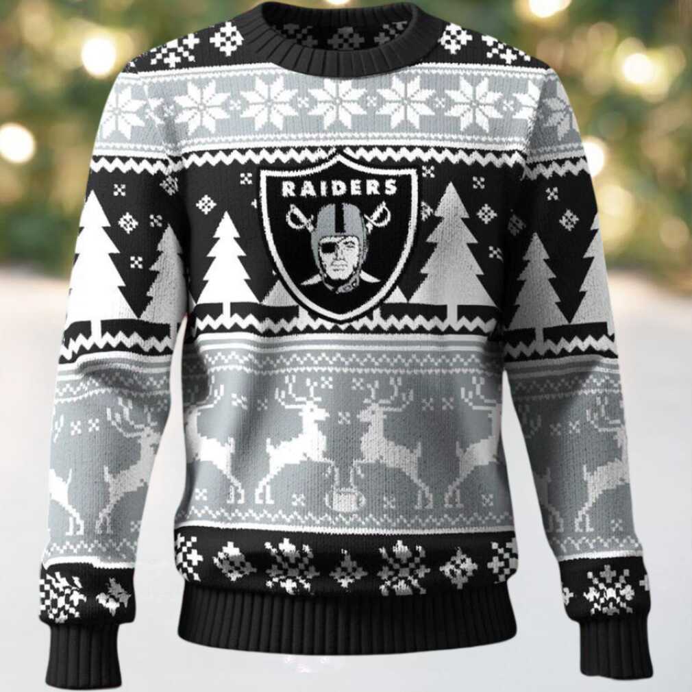 Las Vegas Raiders Ugly Christmas Sweater For NFL Holiday Parties Las Vegas Raiders Ugly Christmas Sweater For NFL Holiday Parties
