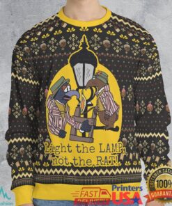 Light The Lamp Not The Rat Ugly Christmas Sweatshirt