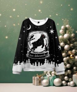 Live Deliciously Ugly Christmas Sweatshirt Live Deliciously Ugly Christmas Sweatshirt