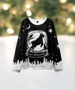 Live Deliciously Ugly Christmas Sweatshirt