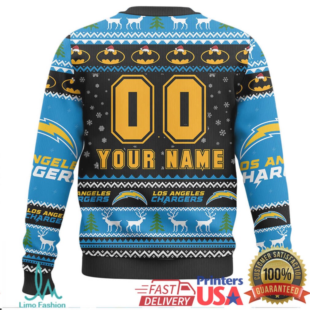 Los Angeles Chargers Batman I Am A Charger Fan Ugly Christmas Sweater Los Angeles Chargers Batman I Am A Charger Fan Ugly Christmas Sweater