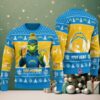 Los Angeles Chargers Grinch With Balls NFL Ugly Christmas Sweater Los Angeles Chargers Grinch With Balls NFL Ugly Christmas Sweater