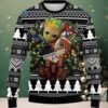 Las Vegas Raiders Baby Yoda Star Wars Cute Ugly Christmas Sweater Grey Las Vegas Raiders Baby Yoda Star Wars Cute Ugly Christmas Sweater Grey
