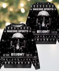 Making Spirits Bright Ugly Christmas Knit Sweatshirt