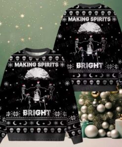 Making Spirits Bright Ugly Christmas Knit Sweatshirt