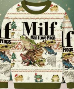 Man I Love Frogs Meme Ugly Christmas Sweater