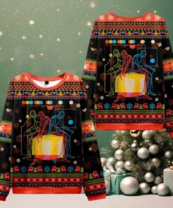 Meditation In Color Ugly Christmas Knit Sweatshirt