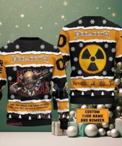 Megadeth Ask The Sheep For Their Beliefs Holiday Gift Ugly Christmas Sweater Personalized