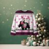 Pink Christmas Teacher Ugly Knit Sweatshirt
